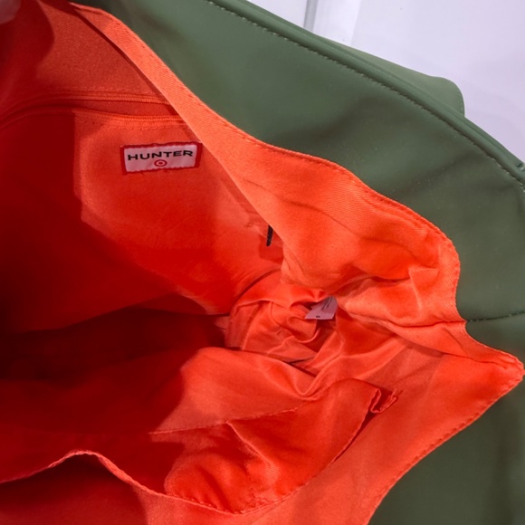 Green Hunter by Target Backpack with orange inside lining - Picture 6 of 8